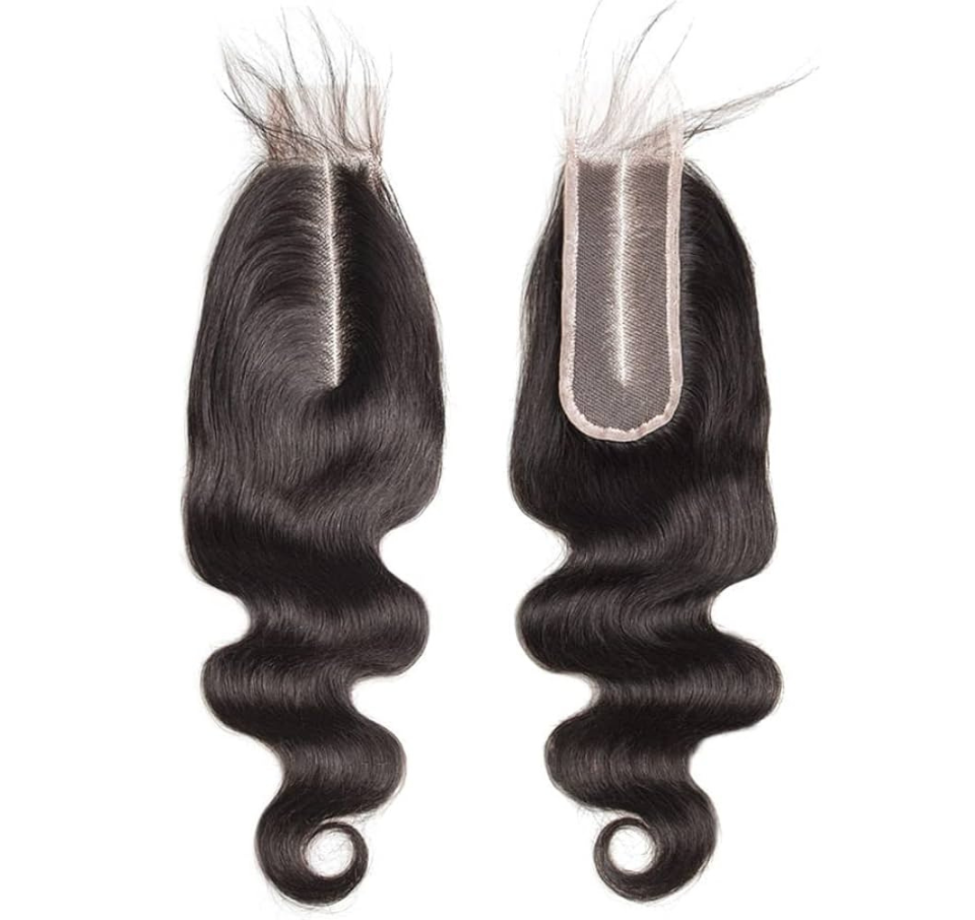 2x6 HD lace closure body wave raw human hair