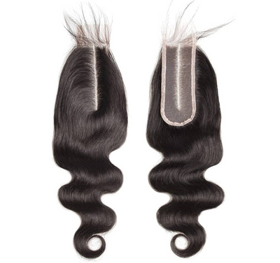 2x6 HD lace closure body wave raw human hair