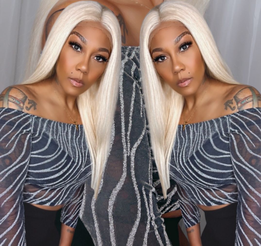 Long straight lace wig for protective styling