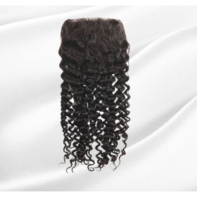 5x5 curly HD lace closure raw human hair